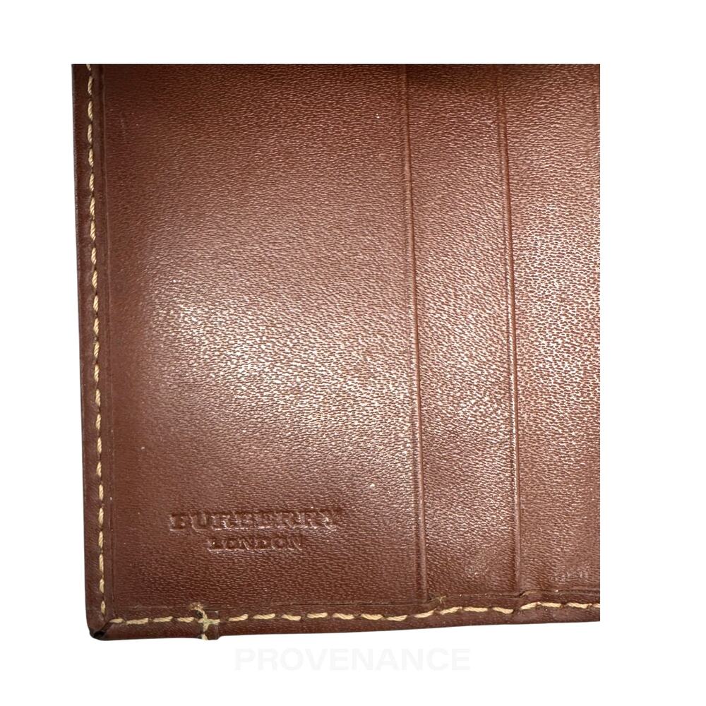 🔴 Burberry Pocket Organizer Wallet - Haymarket Check Brown - Picture 6 of 9